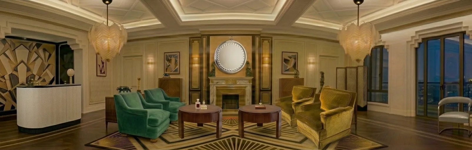 Antique coffee tables with an elegant style in the living room