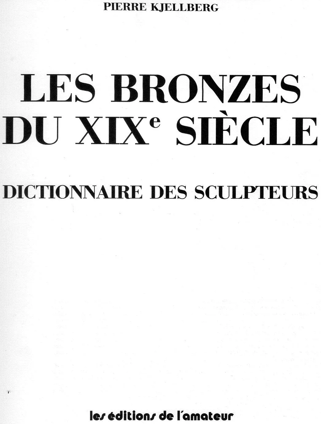Antique book on 19th century bronzes, visual details in black and white.