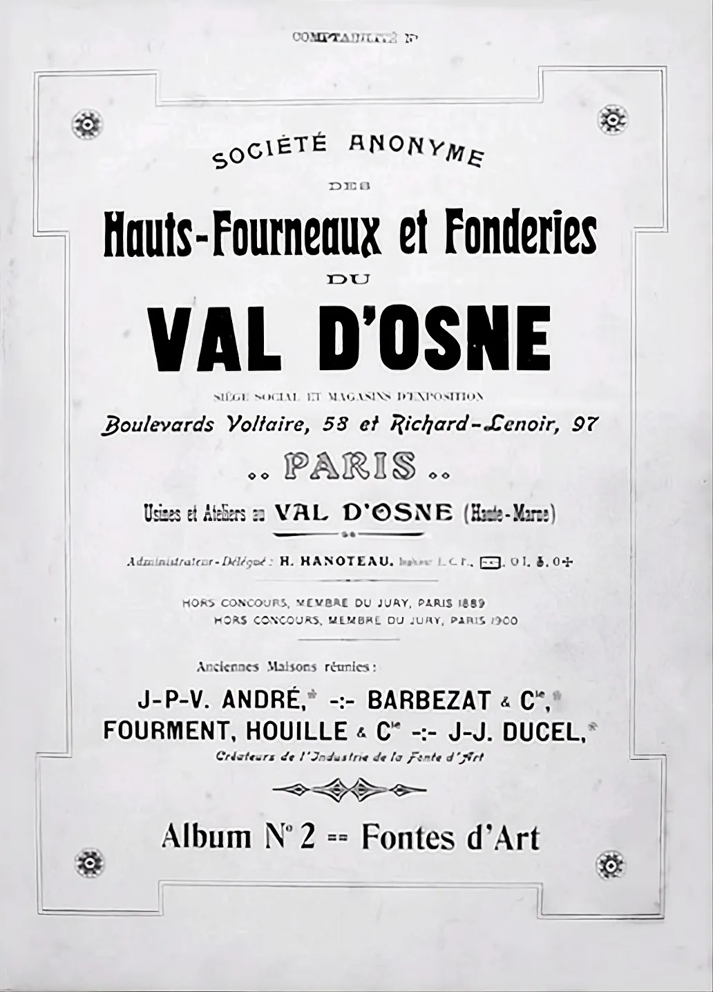 Antiguo libro de Val D'Osne, vintage y arte.