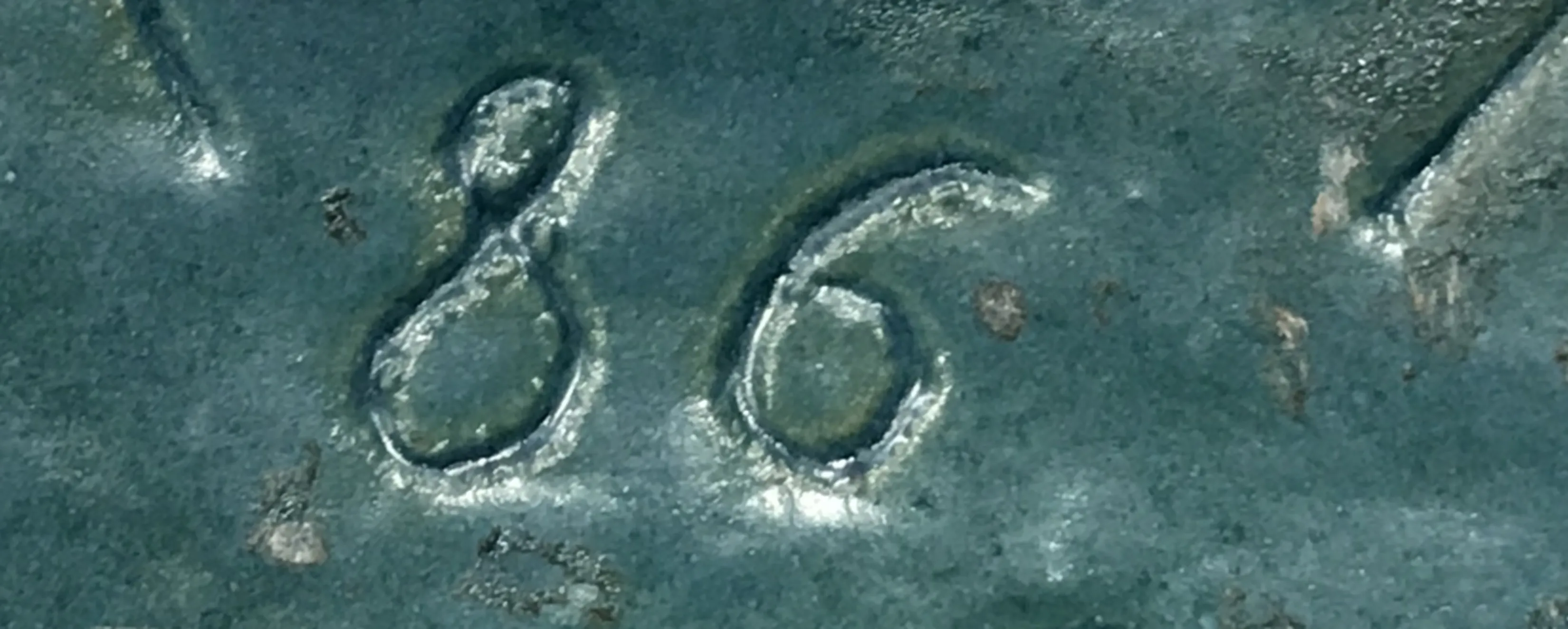 अंतरिक वस्तु पर नंबर 86 के विवरण, स्पष्ट चिह्न