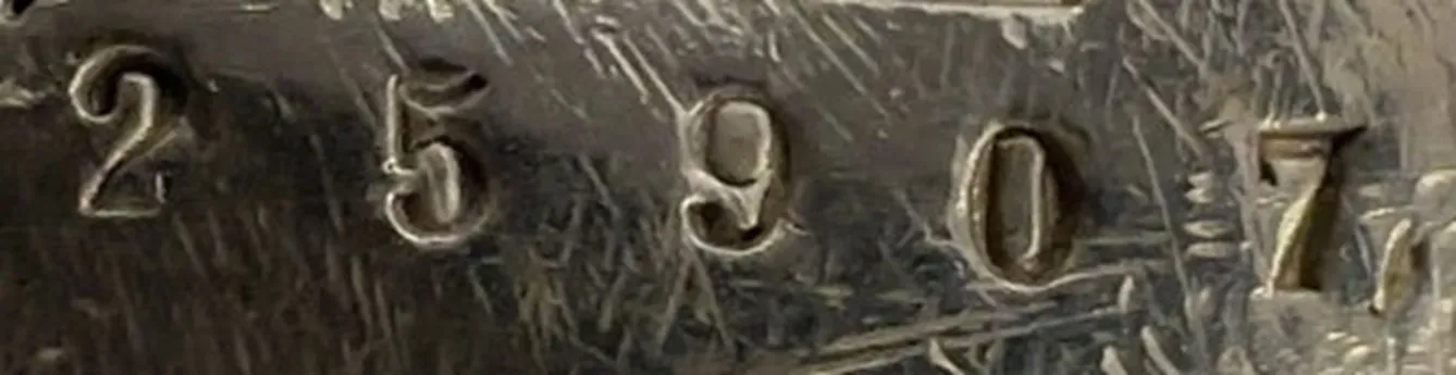 details of an antique serial number 25907