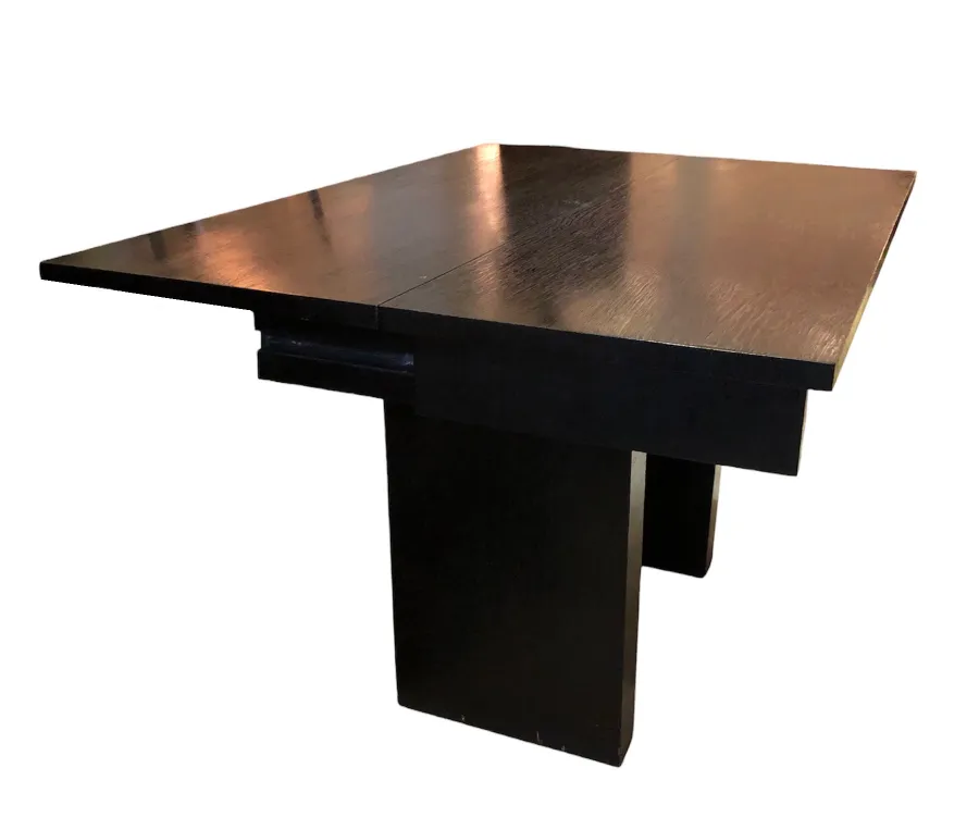 side view of an elegant antique console table