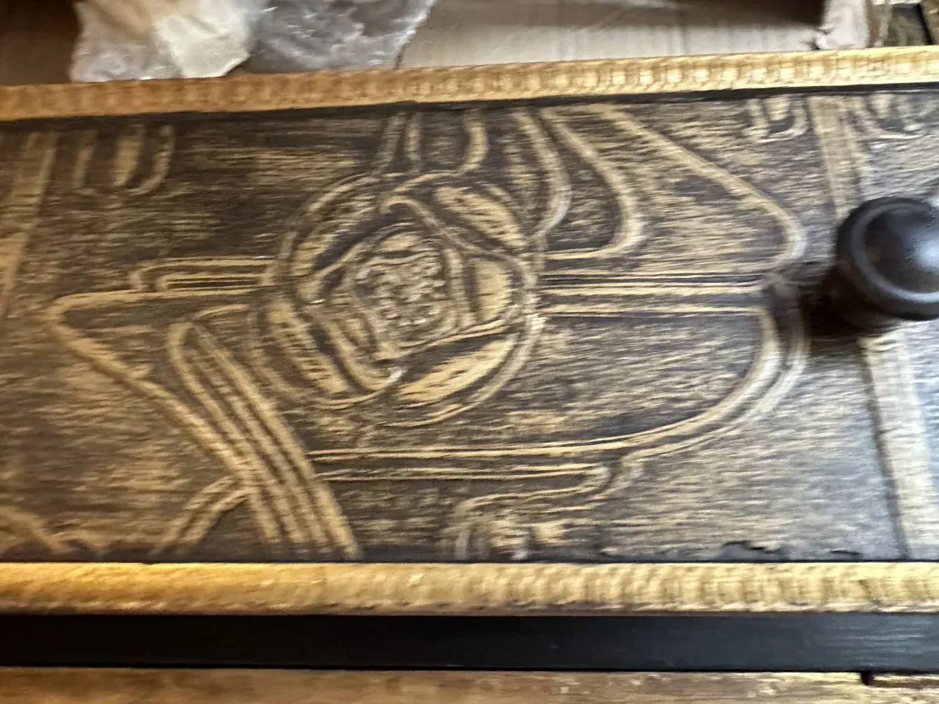 Antique bar with decorative design and detailed features