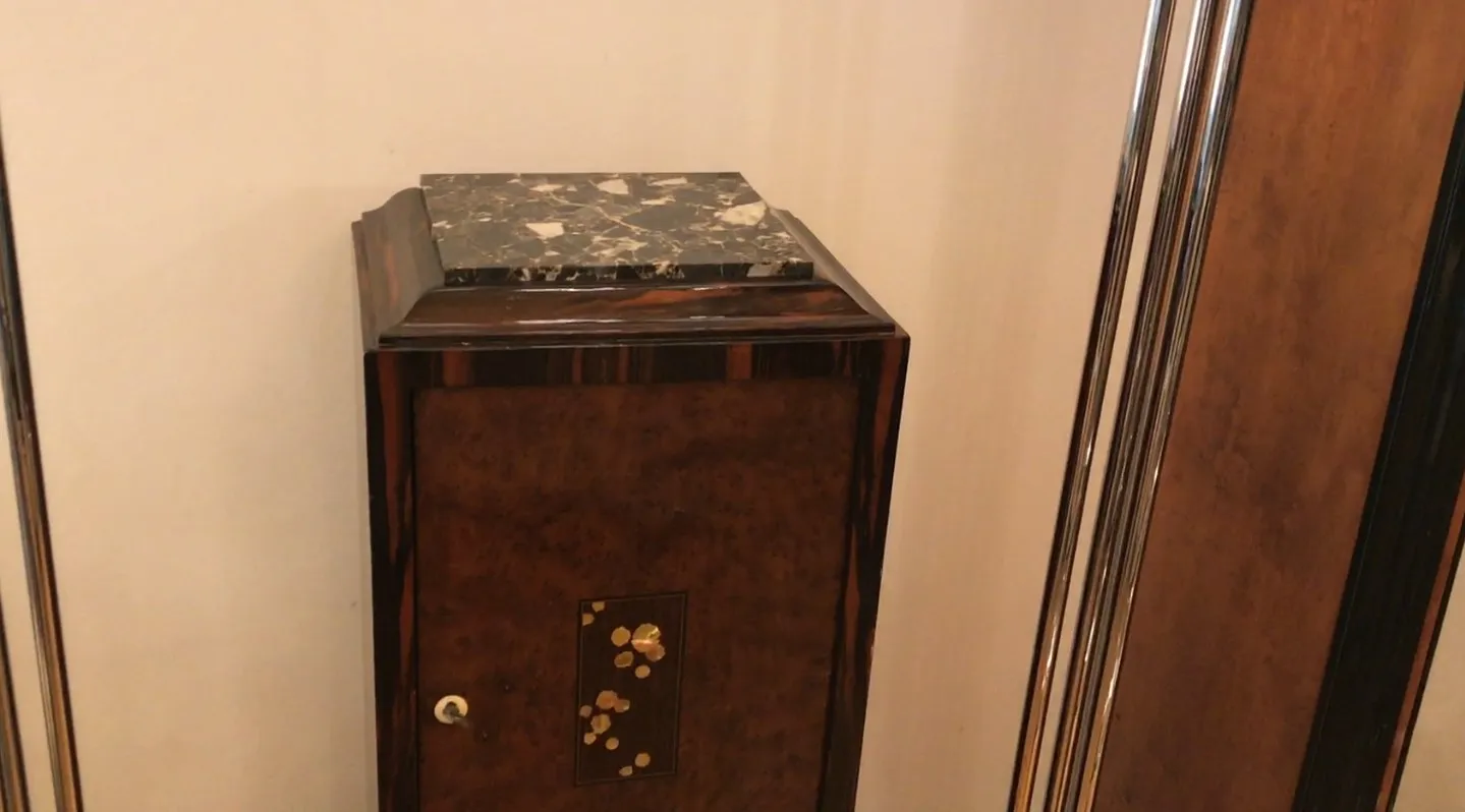 antique column with gold details, decorations