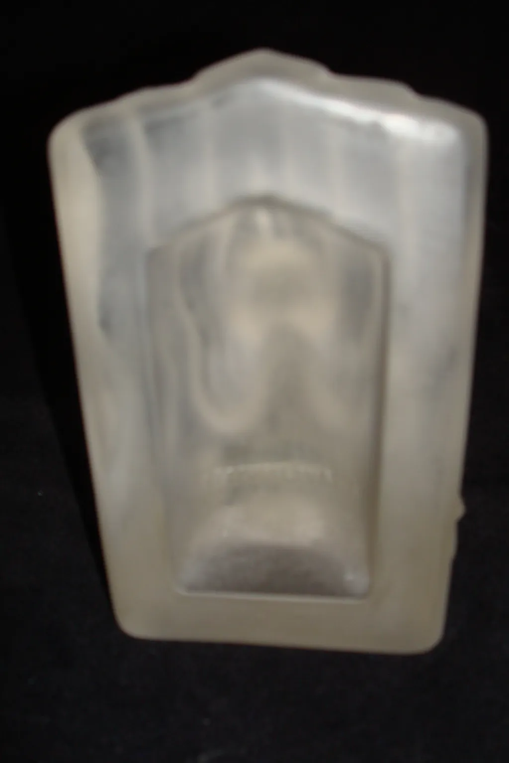 art nouveau translucent bookends with elegant curves