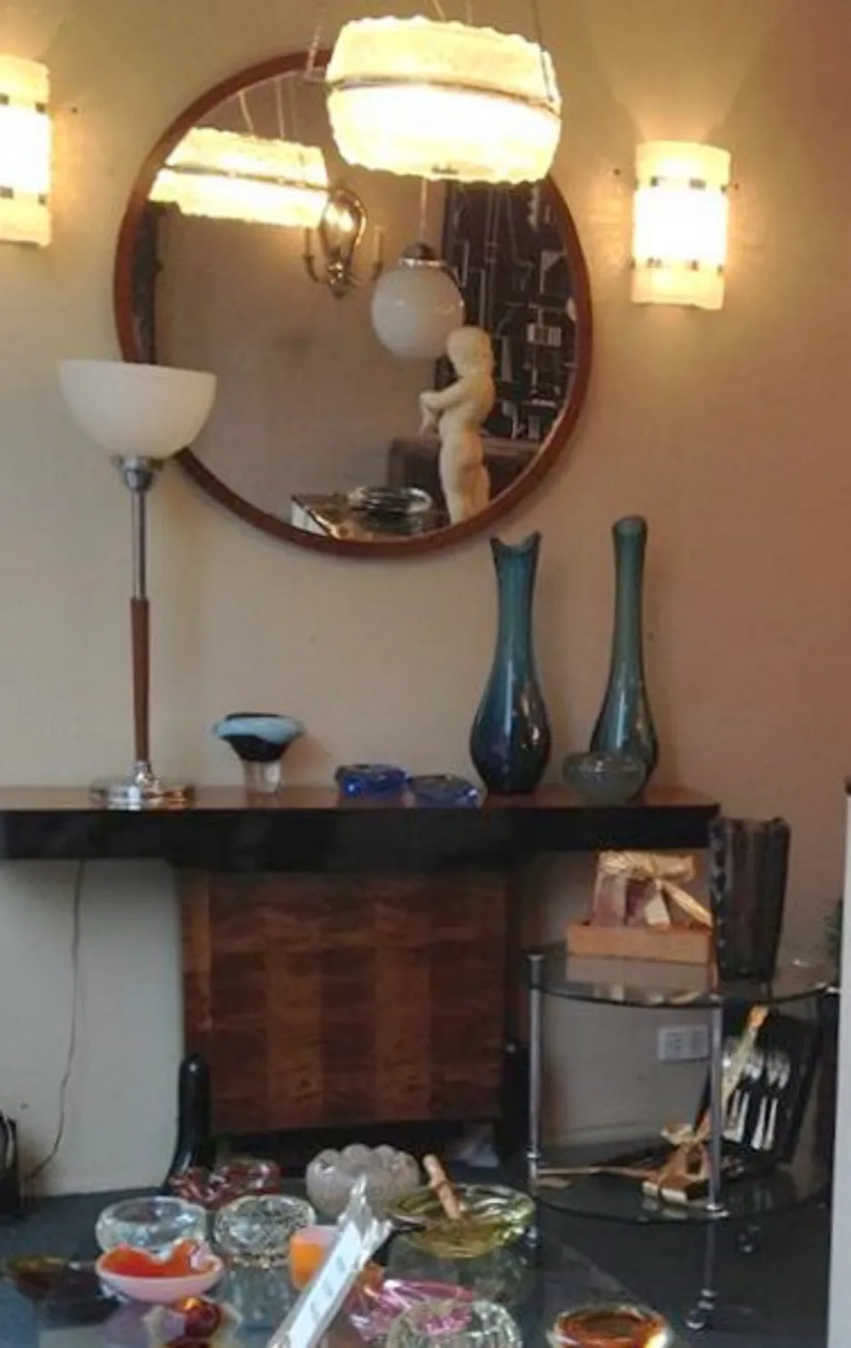 antique pair of sconces orrefors lighting a stylish room