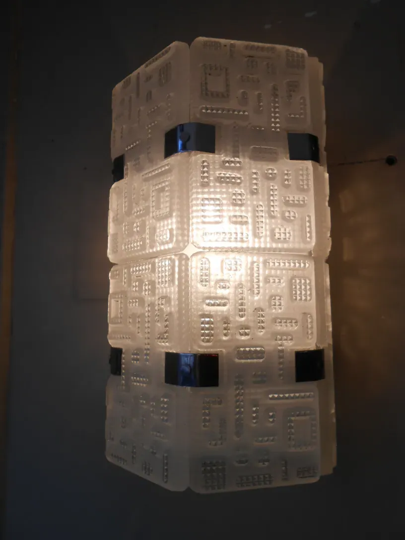 antique sconces with rectangular design, softly illuminating