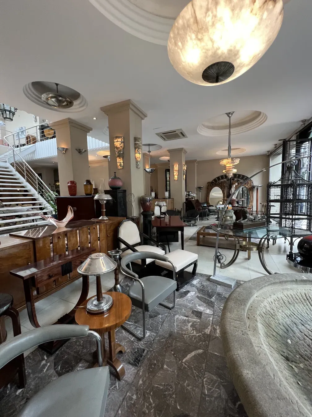 Antique sconces enhancing a stylish and cozy atmosphere.