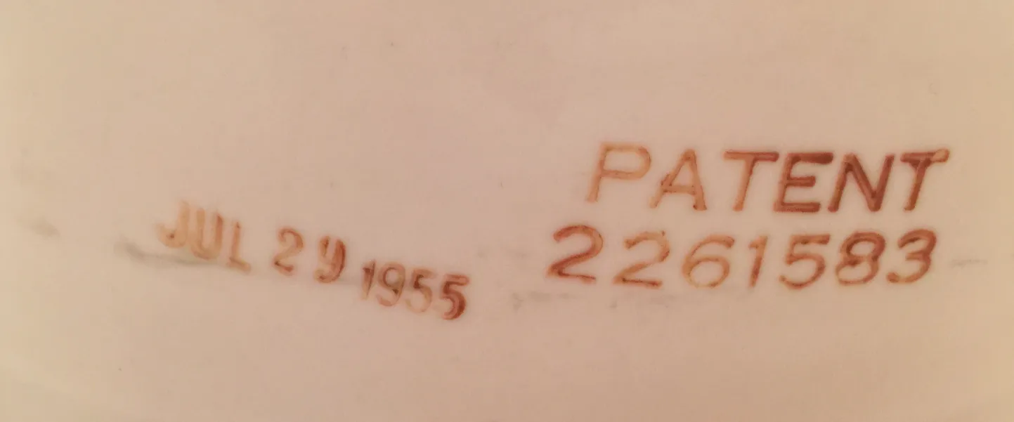decorative antique ceramic with visible markings