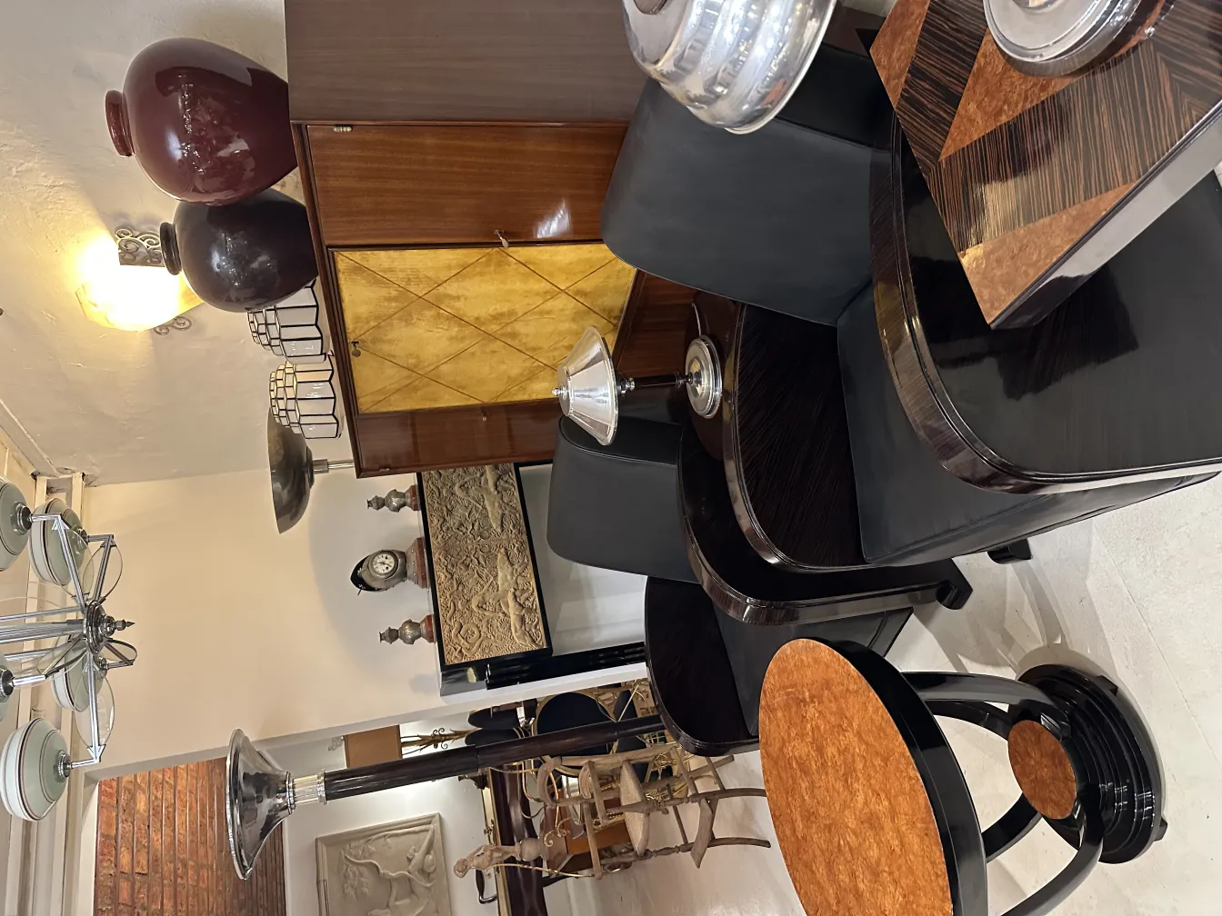 Antique ceramic in a classic setting with elegant furniture.