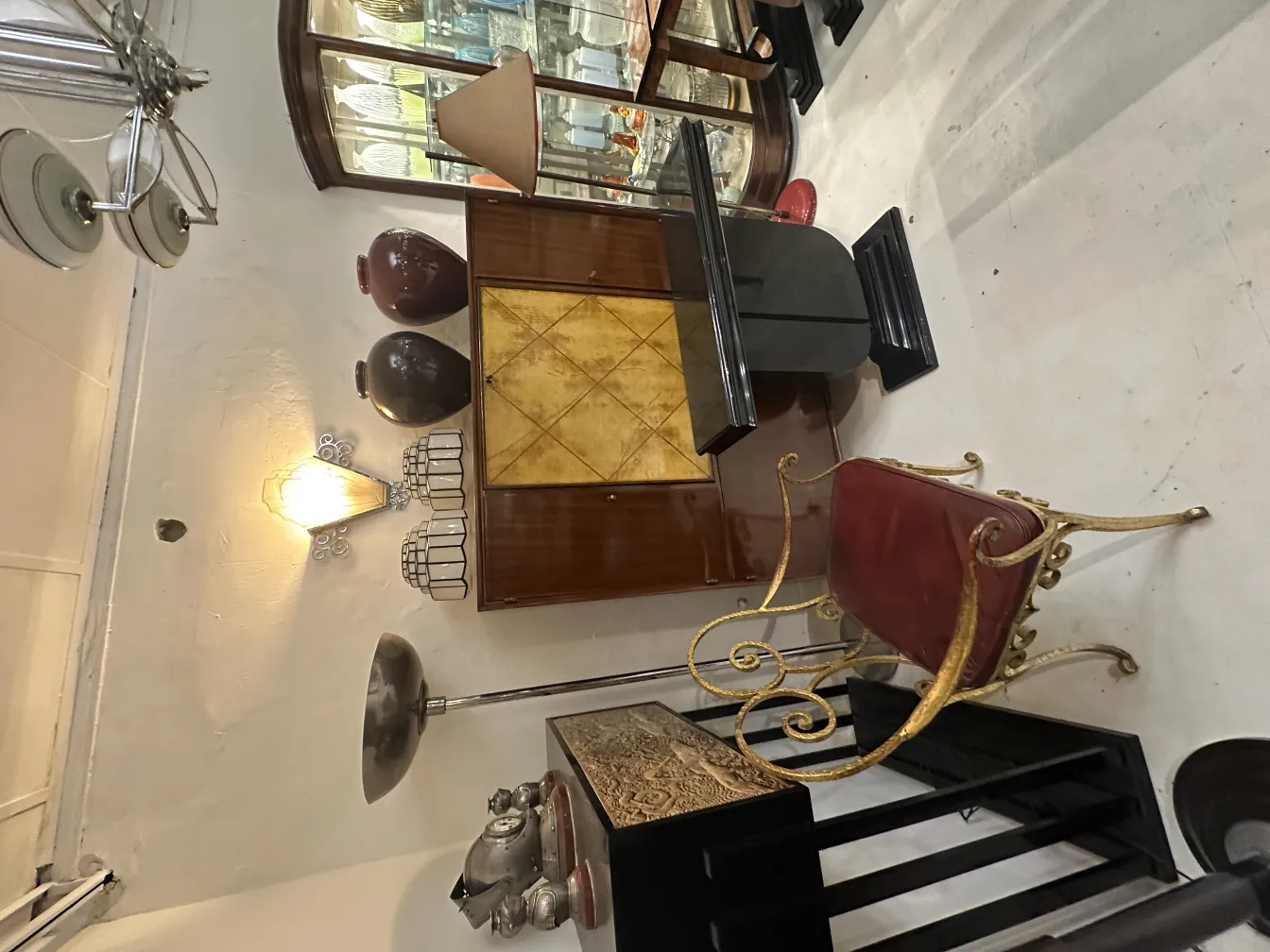 Decorative antique ceramic in a cozy environment.