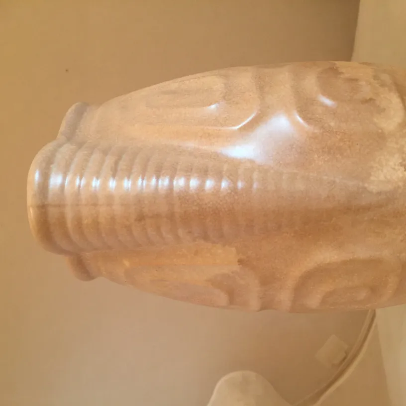 Antique decorative ceramic with soft patterns and light color