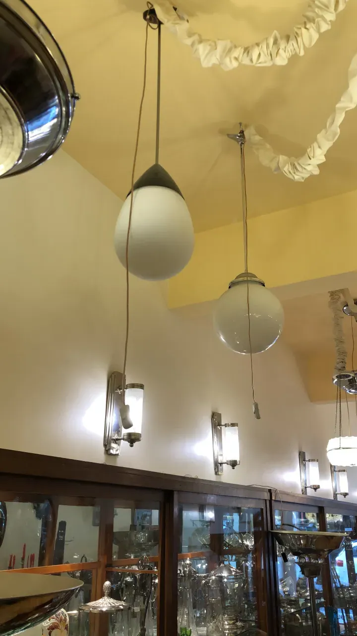 Antique hanging lamp with elegant design, cozy atmosphere