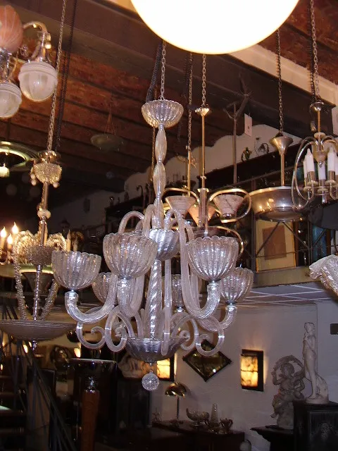 antique hanging lamp in a decorative setting