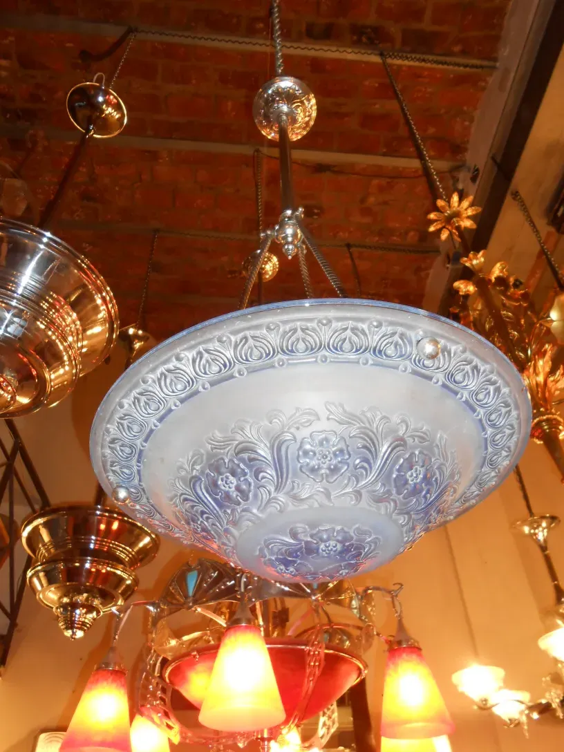 Antique hanging lamp with beautiful and colorful design