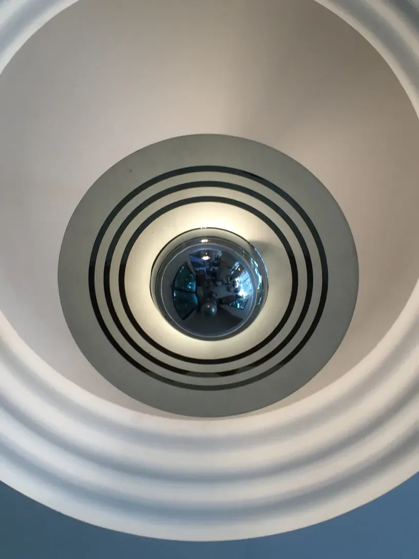 antique hanging lamp with minimalist design and bright light