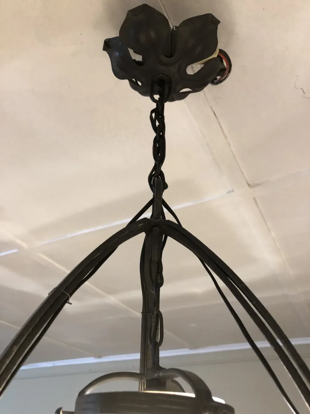 Antique hanging lamp, classic decor for home ambiance