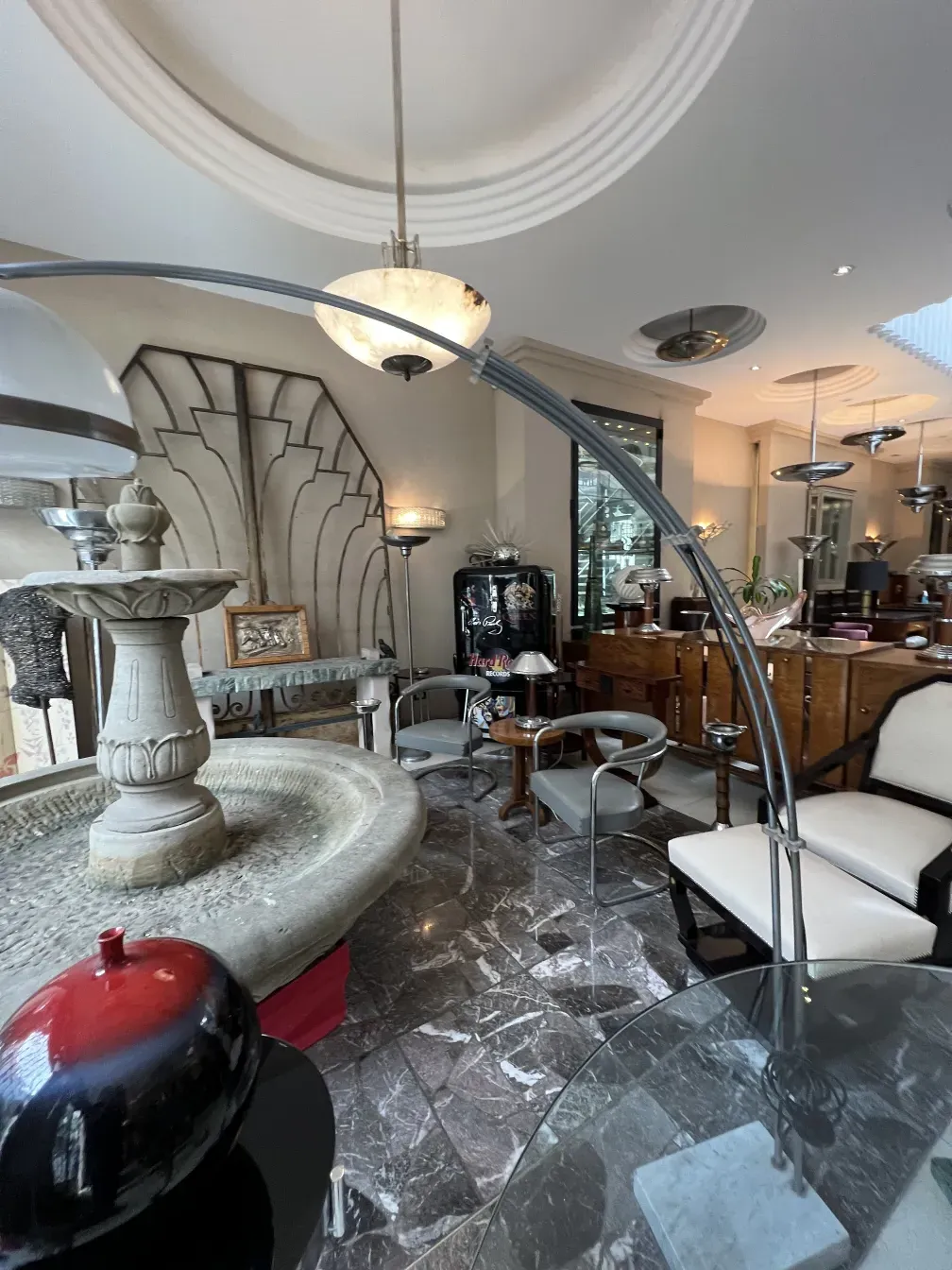 Antique hanging lamp with elegant style in a cozy setting