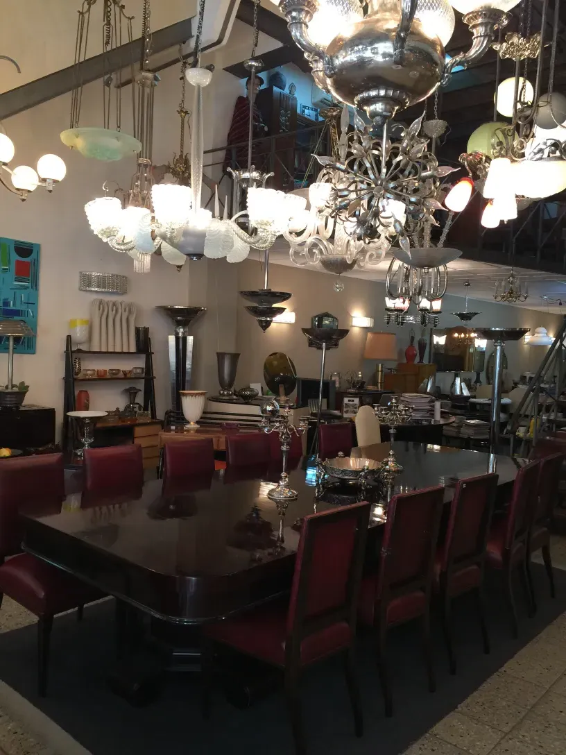 Antique hanging lamp st louis with elegant design, illuminating a cozy space.