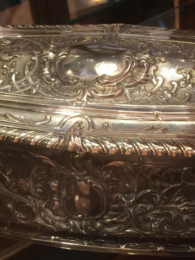 Antique decorative box with intricate details