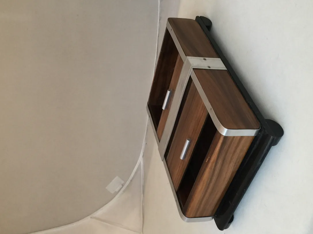 antique storage box with compartments