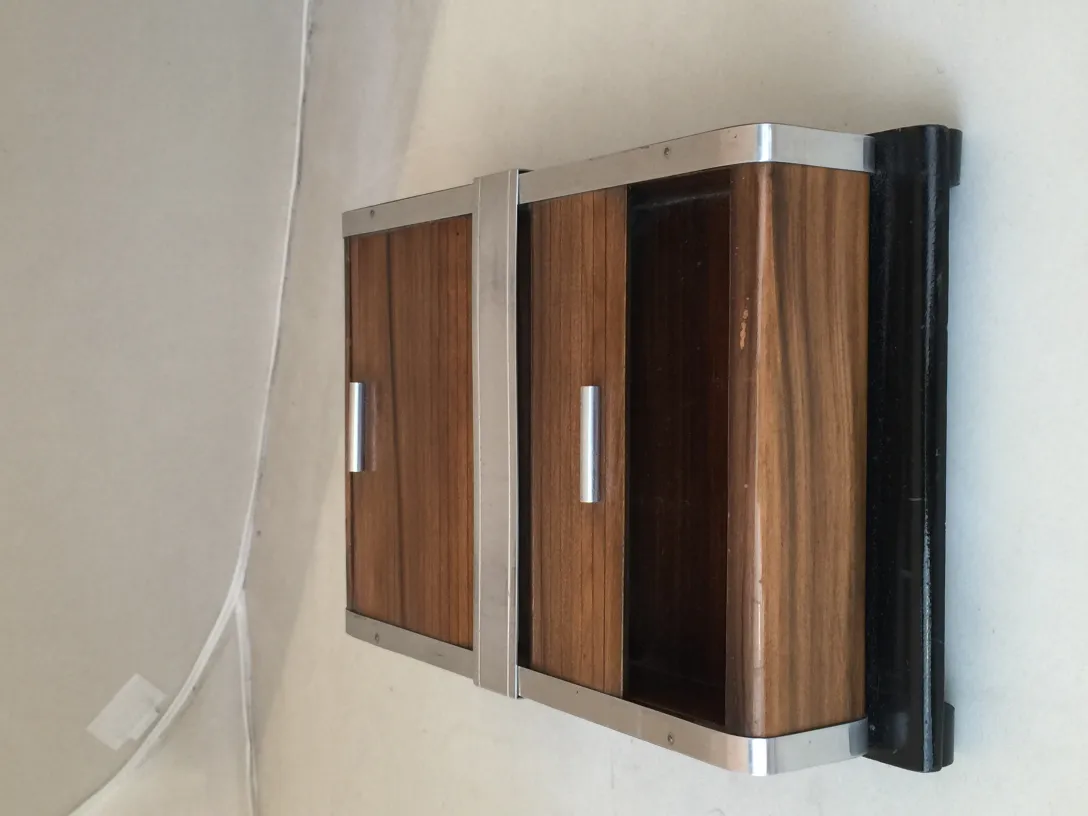 rectangular antique box with compartments