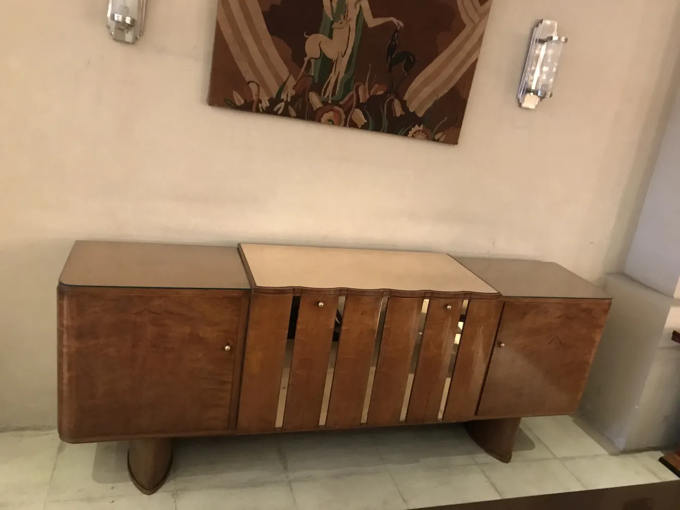 antique sideboard with elegant design and decorative details