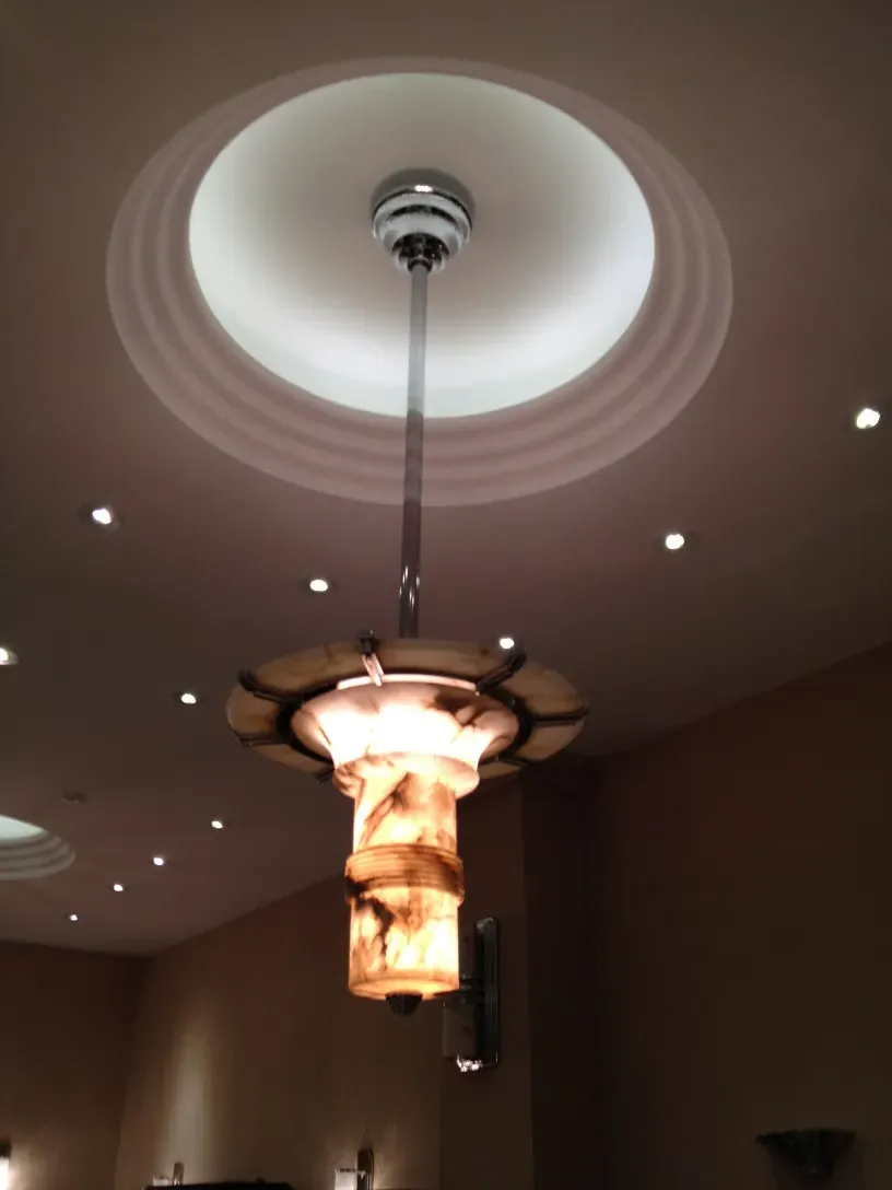 2 antique hanging lamps with elegant design and soft lighting ambiance