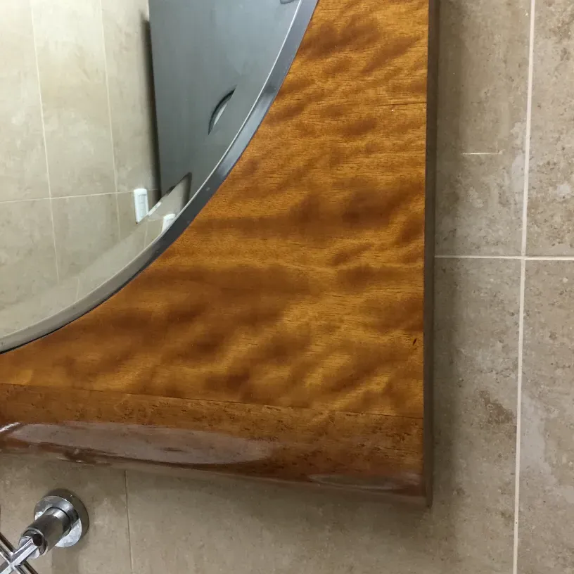 antique mirror with classic frame in a neutral setting
