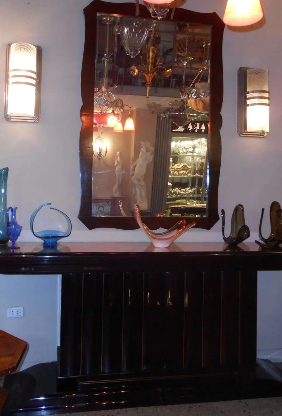 decorative antique mirror in an elegant setting