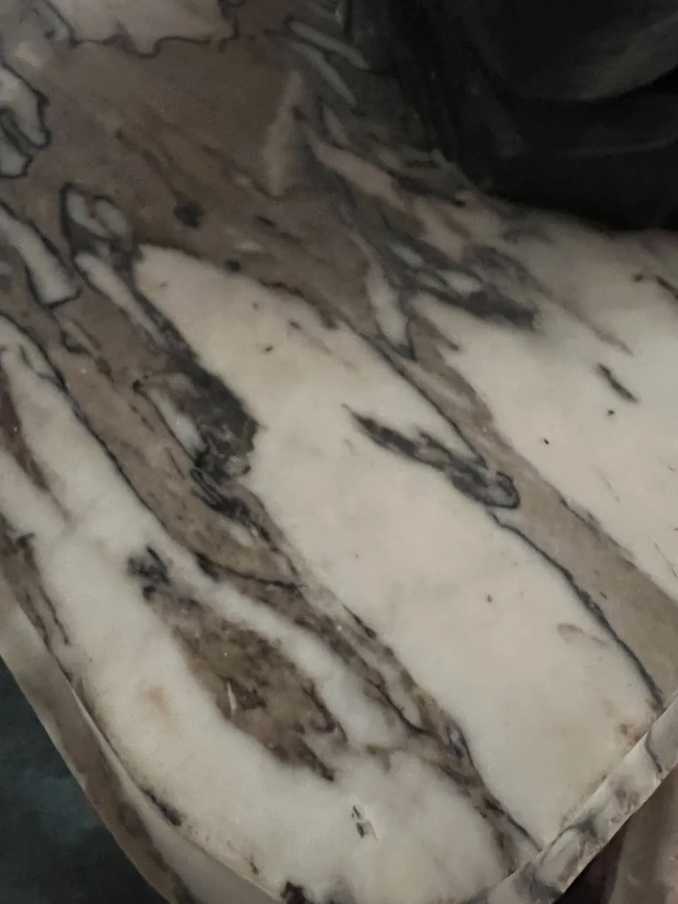 antique console table with decorative surface