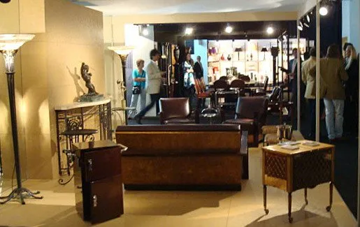 Antique console with elegant design in a decorative setting