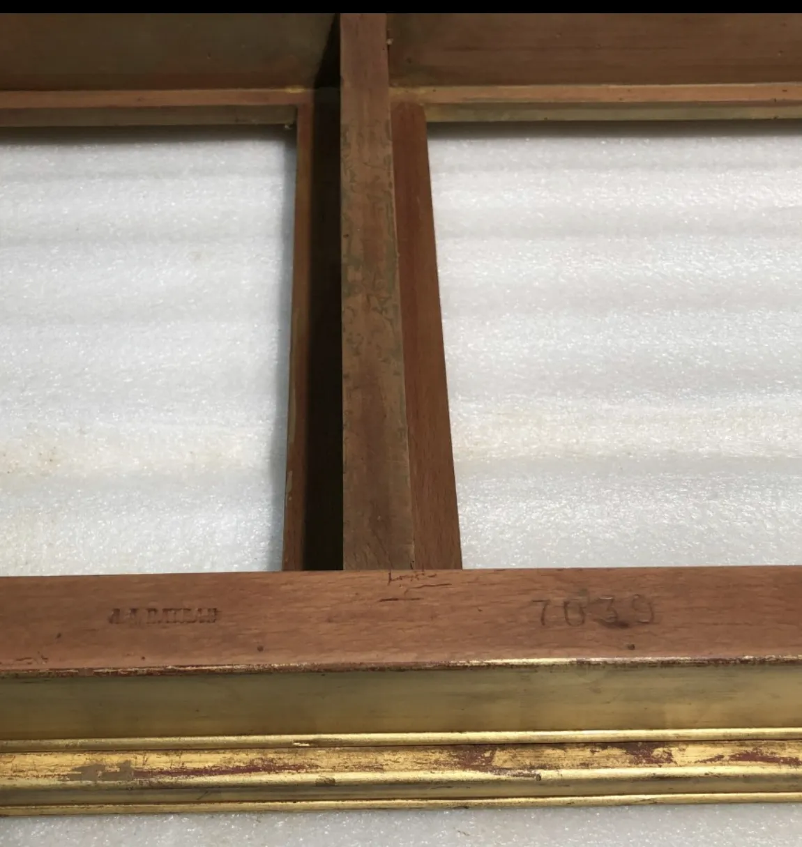 antique console with visible details, classic environment