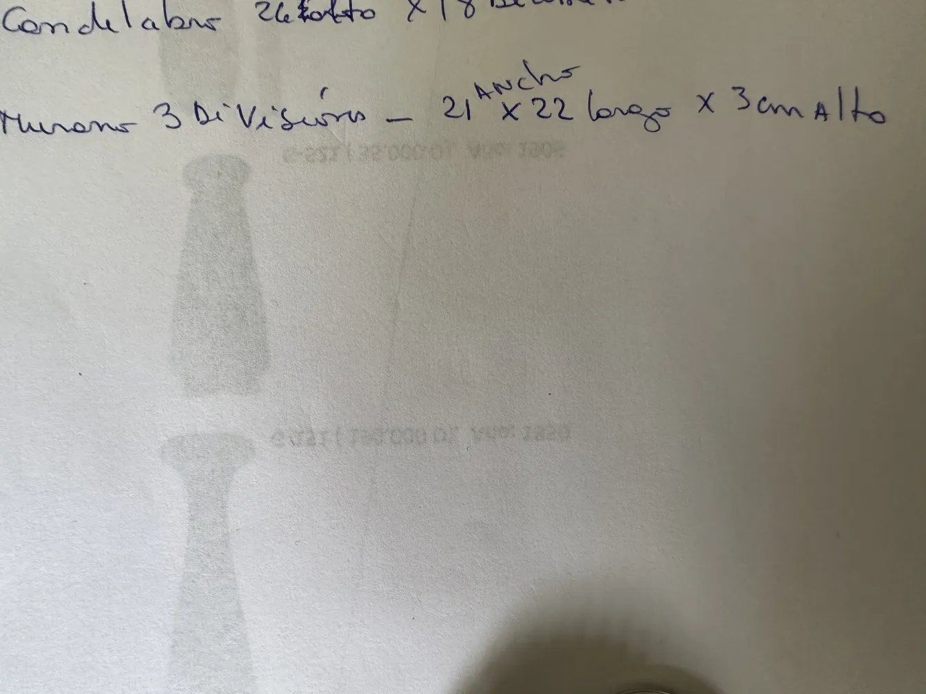 antique candelabra elegantly shaped on white sheet