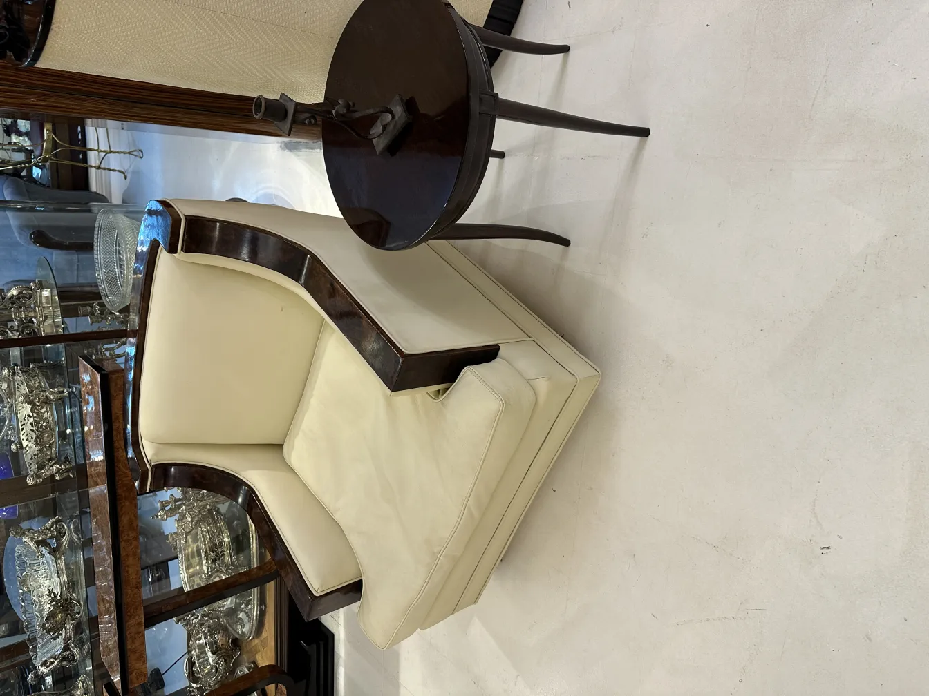 antique decorative candelabra in elegant ambiance with furniture