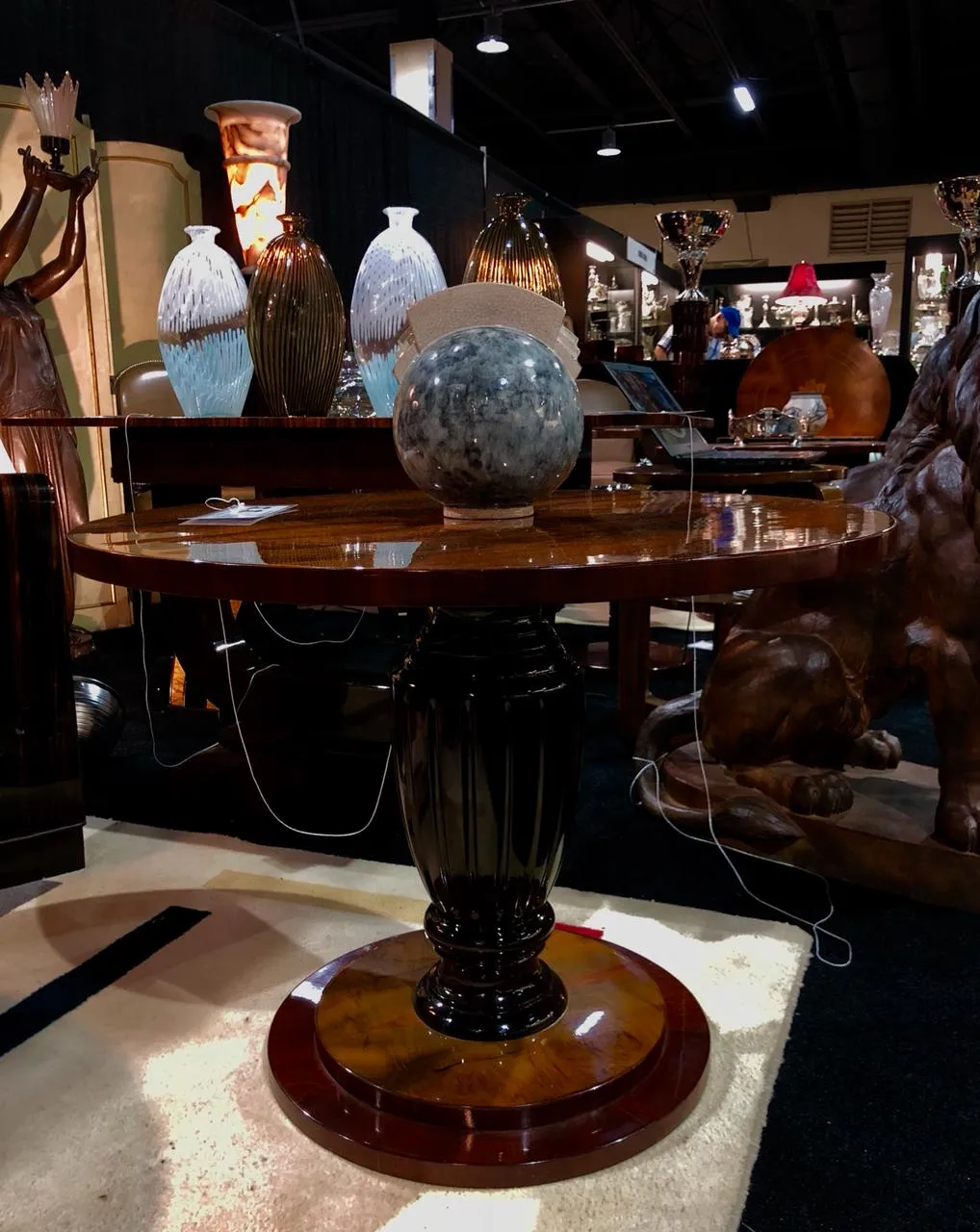 antique murano vase with elegant design and details