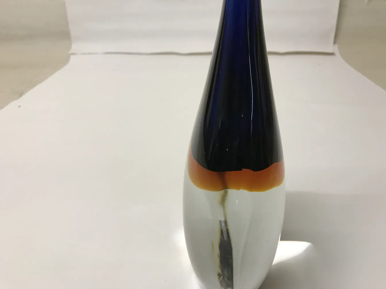 Antique Murano vase with vibrant colors and elegant design