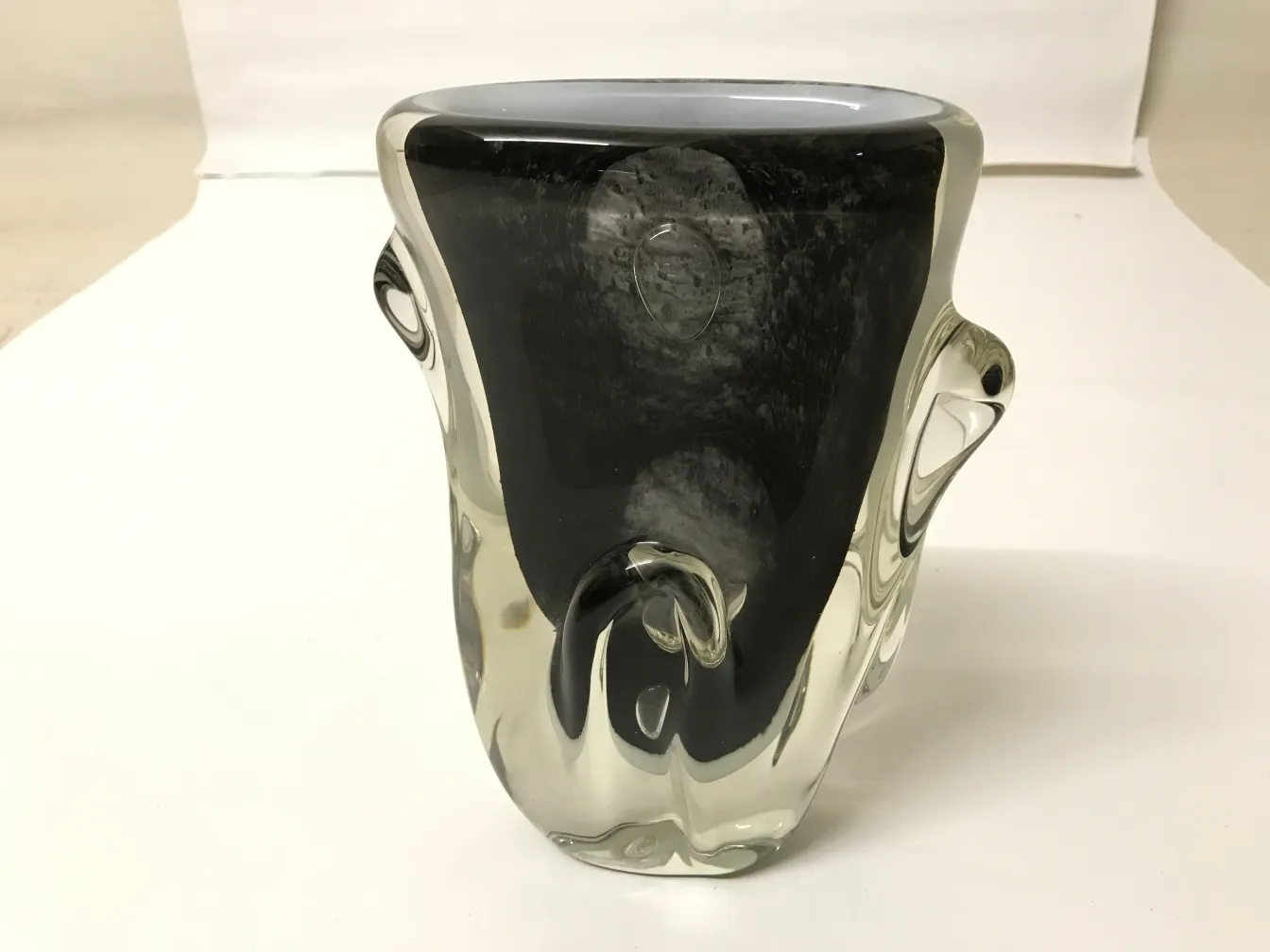 Antique Murano vase with elegant decorative shape