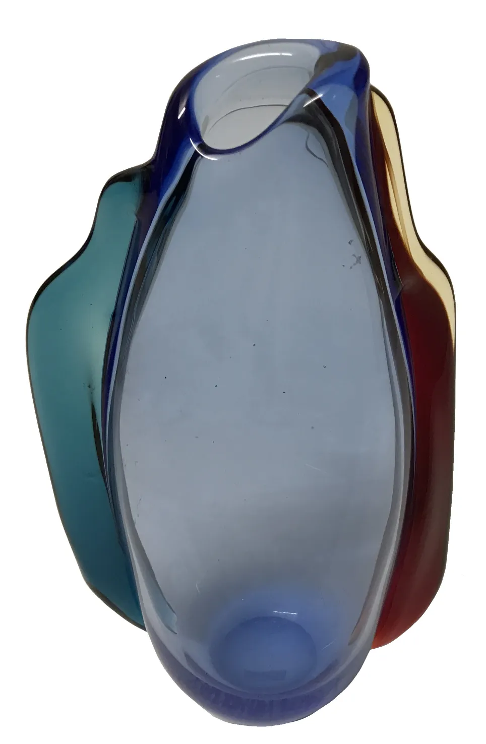 antique murano vase decorative with elegant shape and vibrant colors