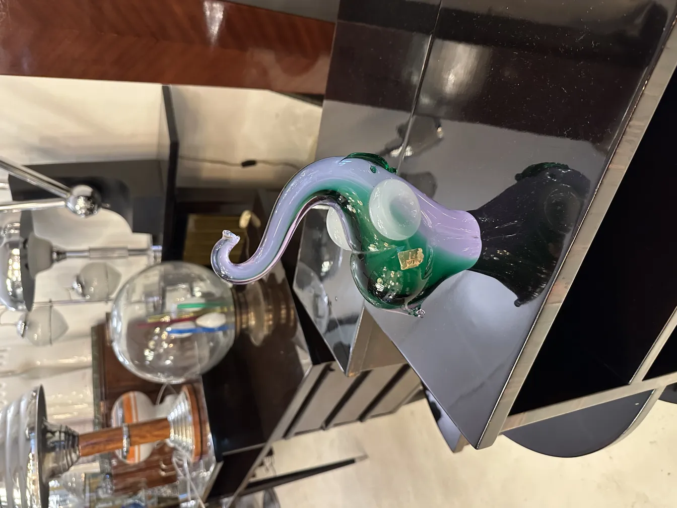 Antique Murano sculpture with distinctive shape and details