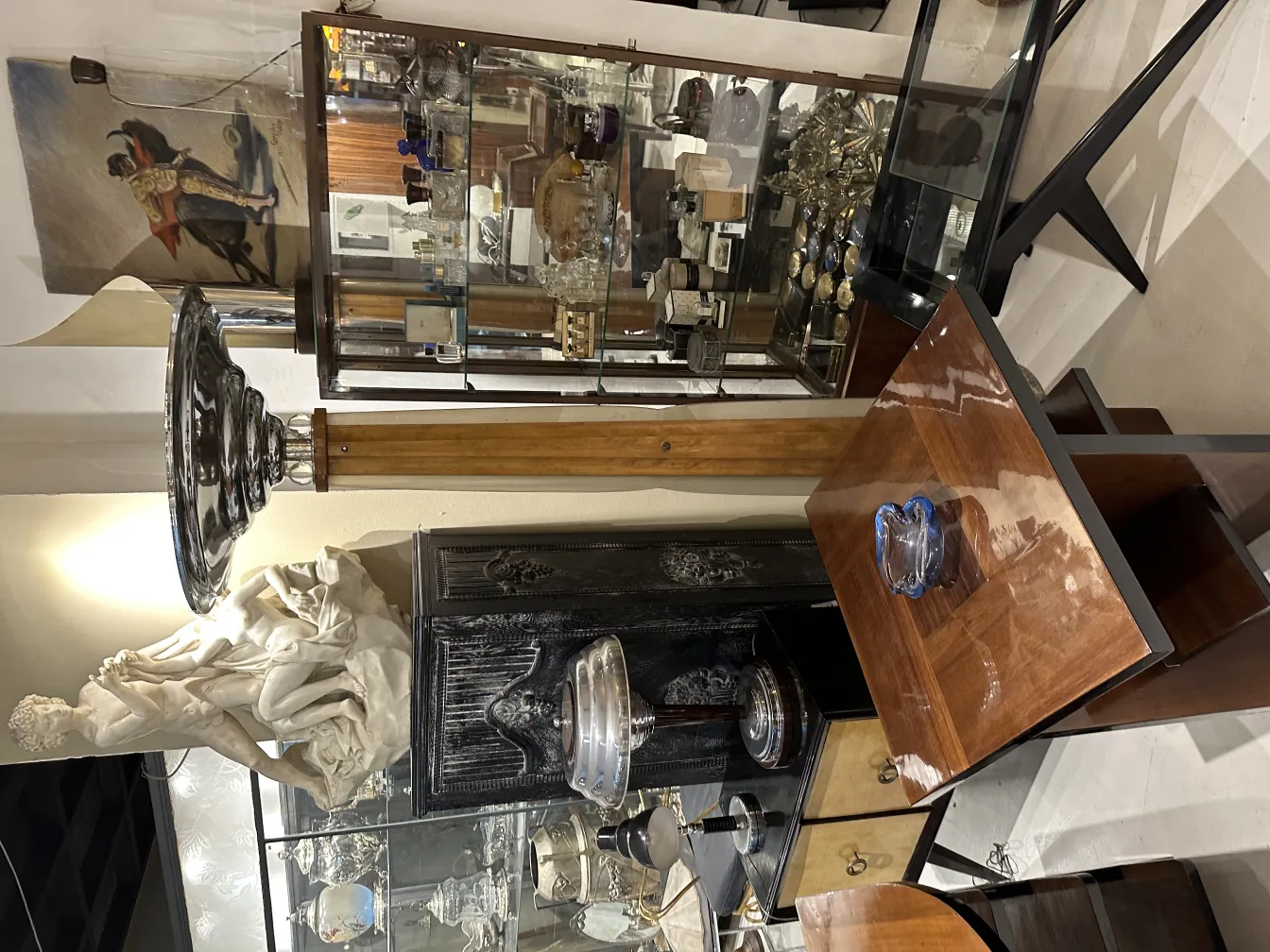 beautiful antique murano glass in a decorative setting