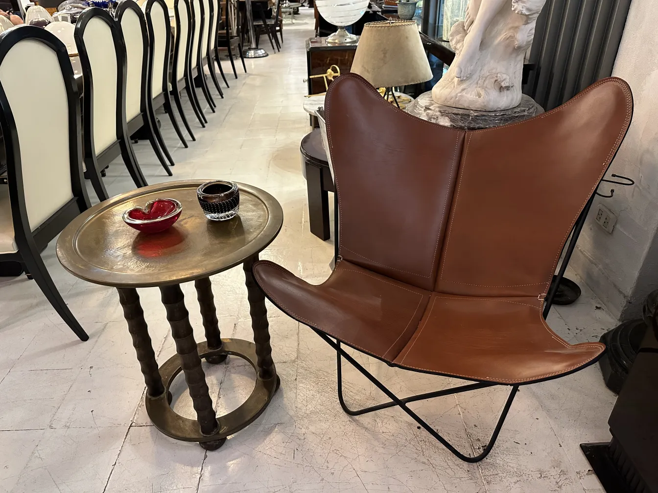 Decorative Murano glass in heart shape and glass, cozy setting