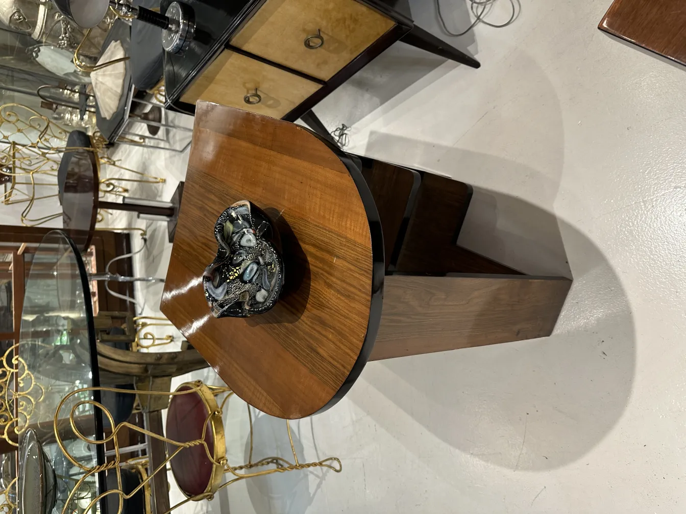 beautiful decorative murano glass on modern table