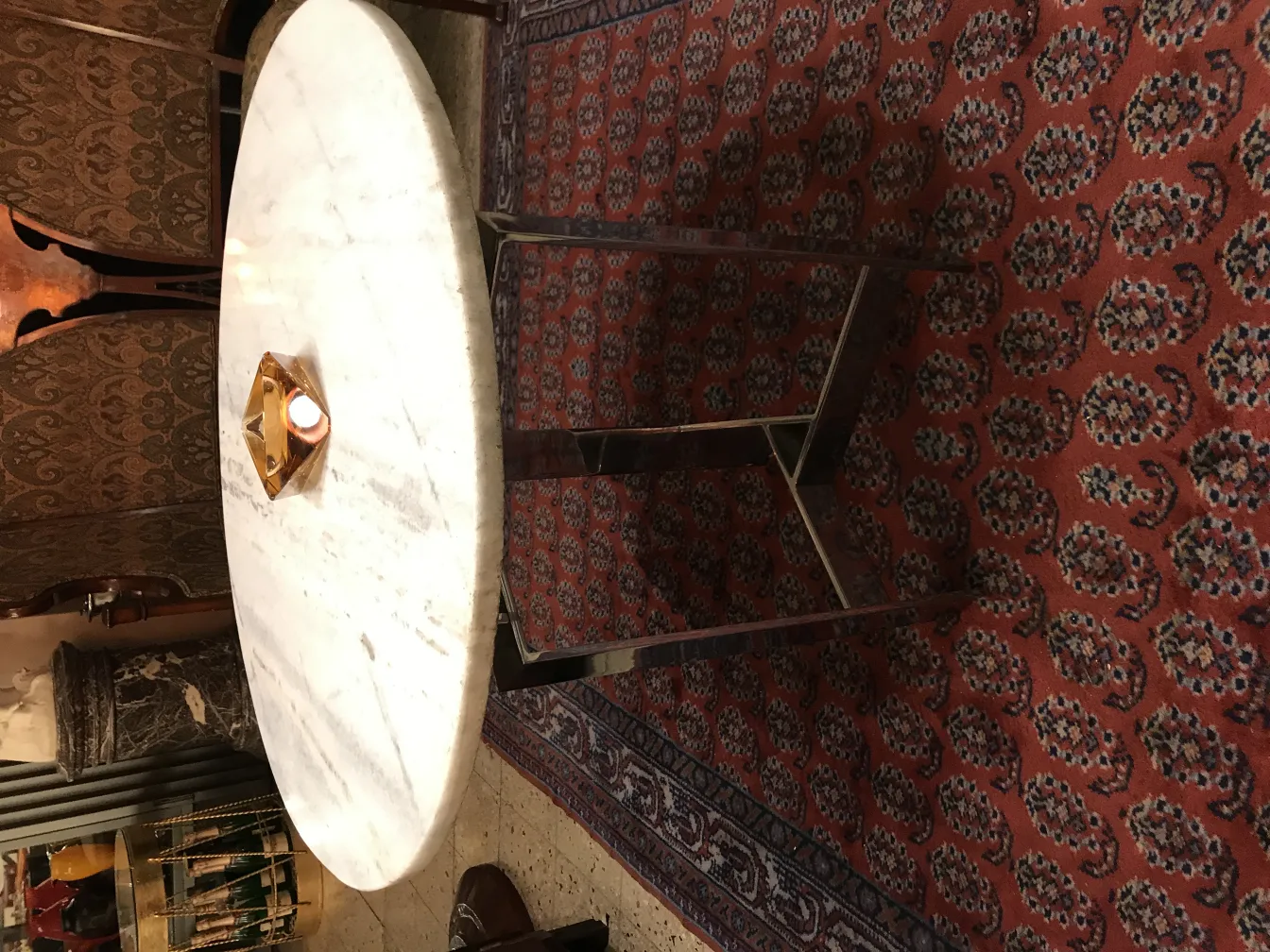 decorative murano glass piece on a table