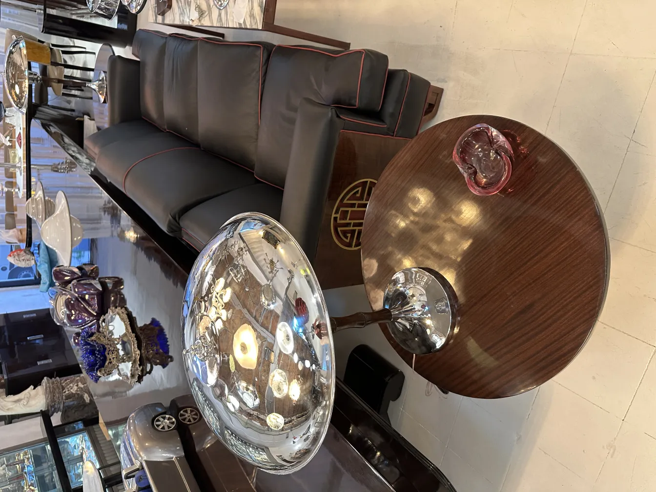 Beautiful and antique murano glass in decorative shape