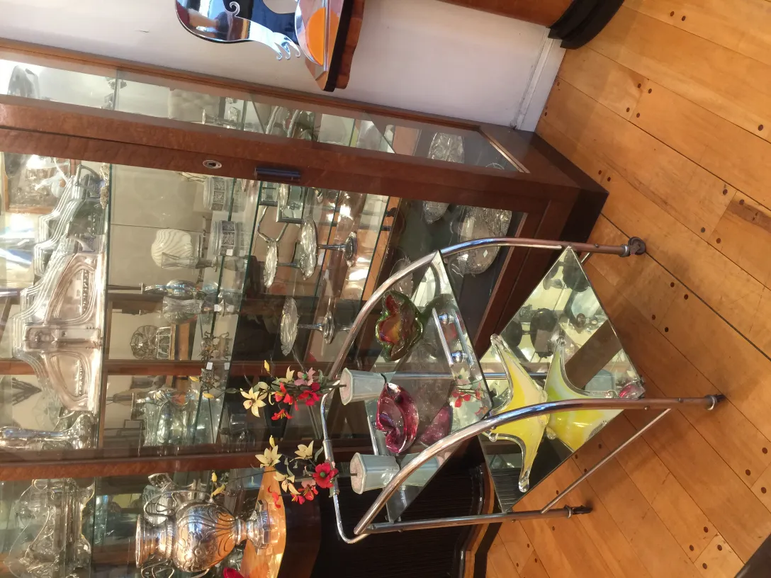 Antique Murano glass in a decorative setting