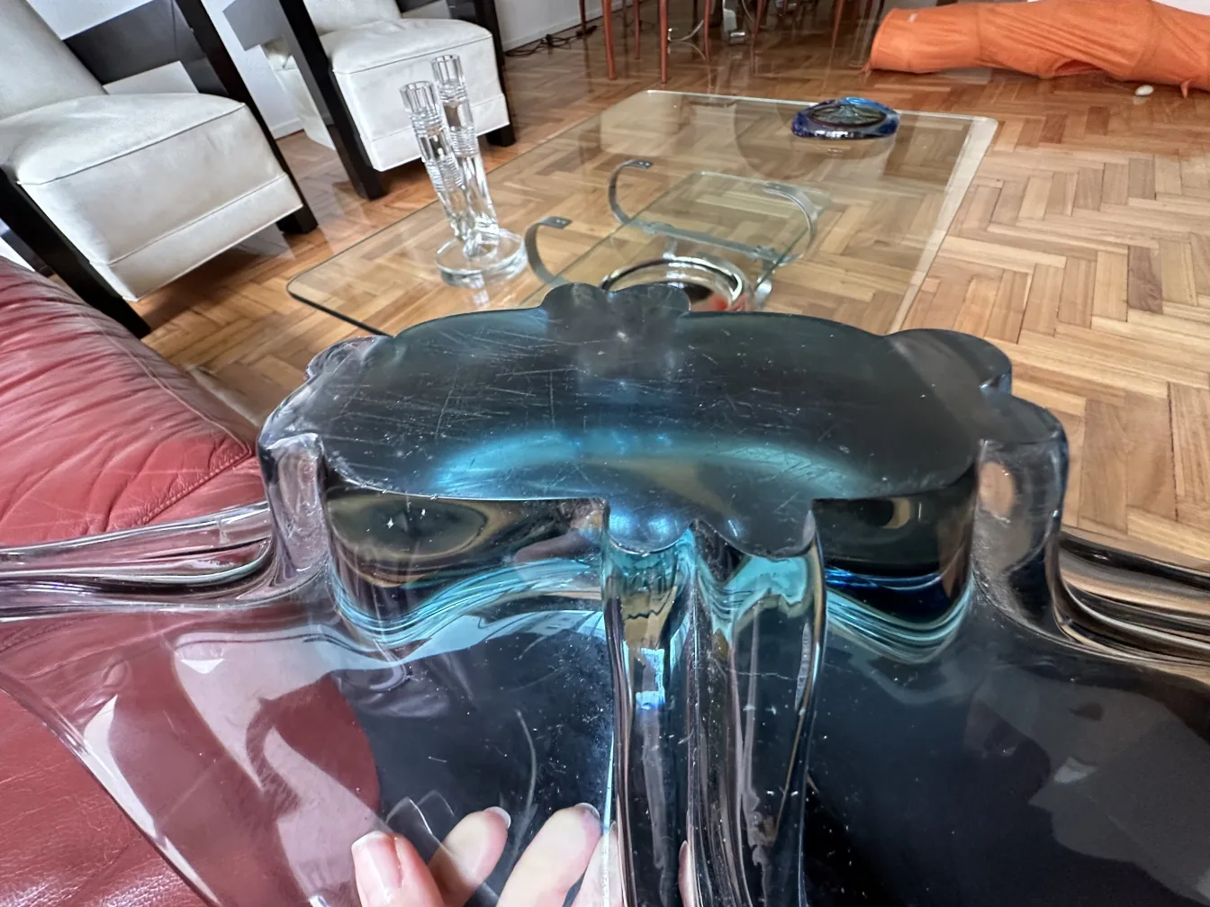 Antique Murano glass in a cozy setting