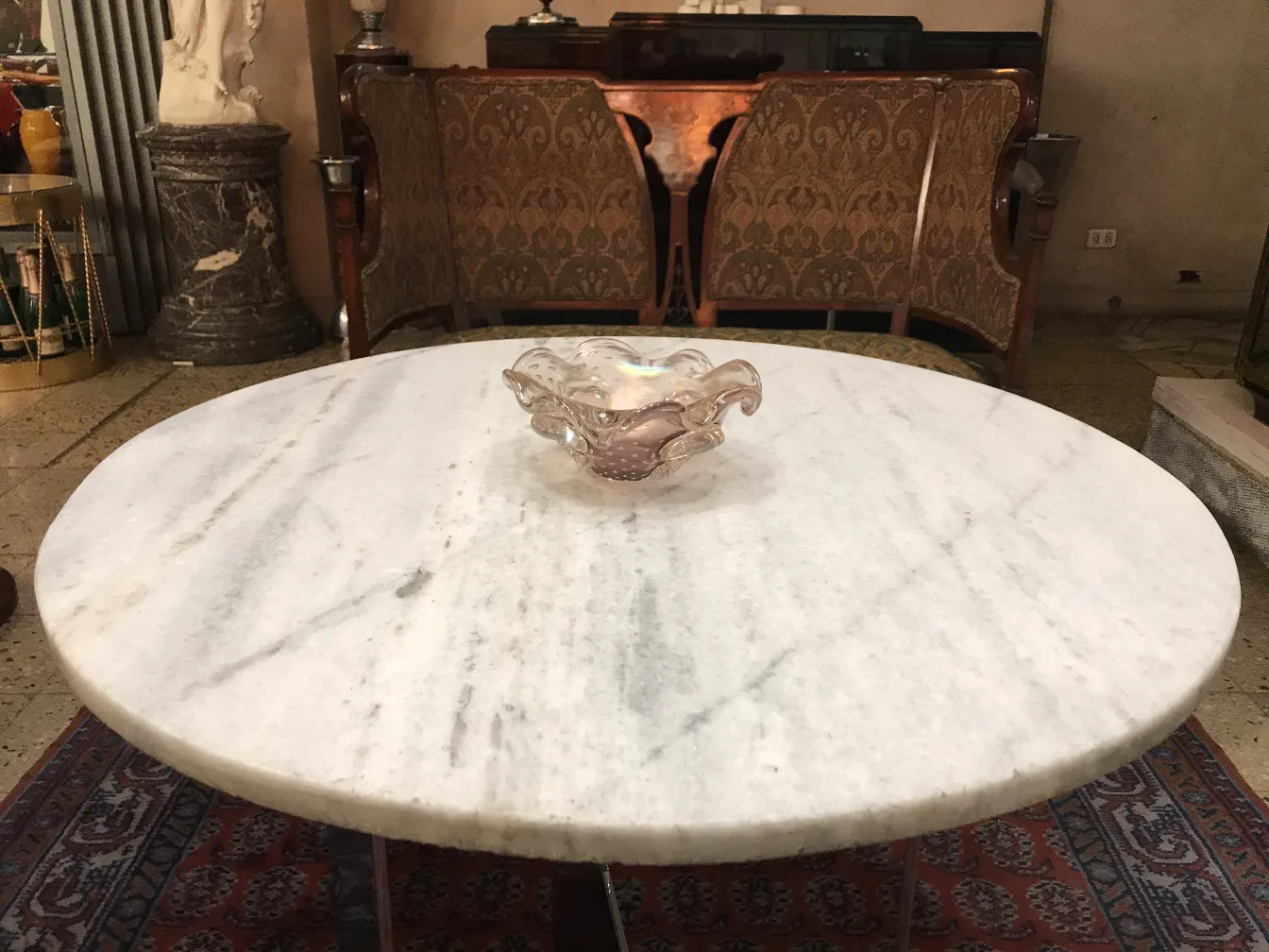 Vintage decorative vase of murano glass in soft colors