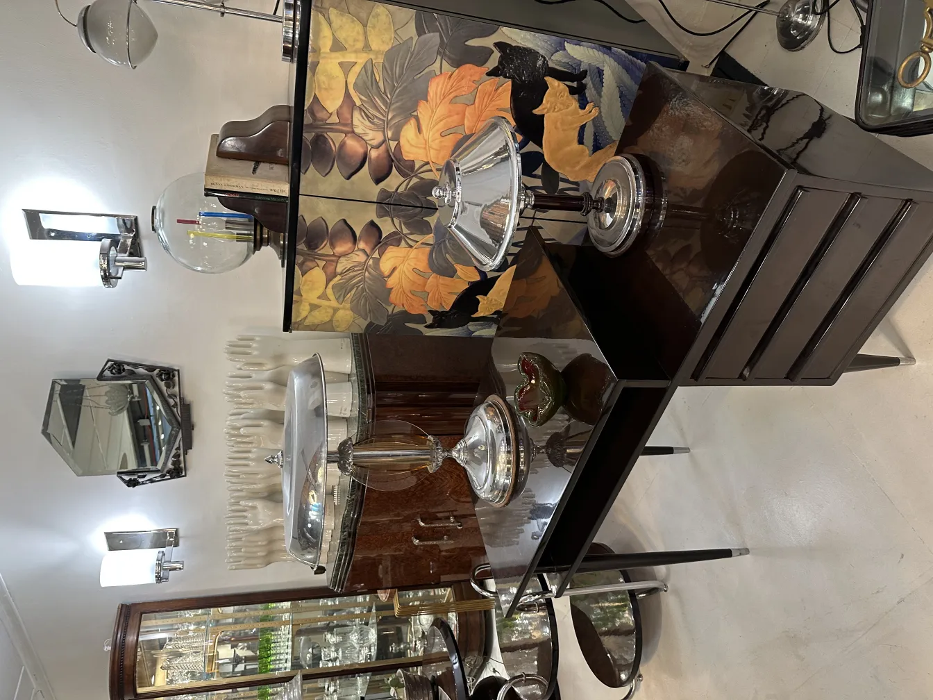 Murano glass in an elegant setting with decorative details