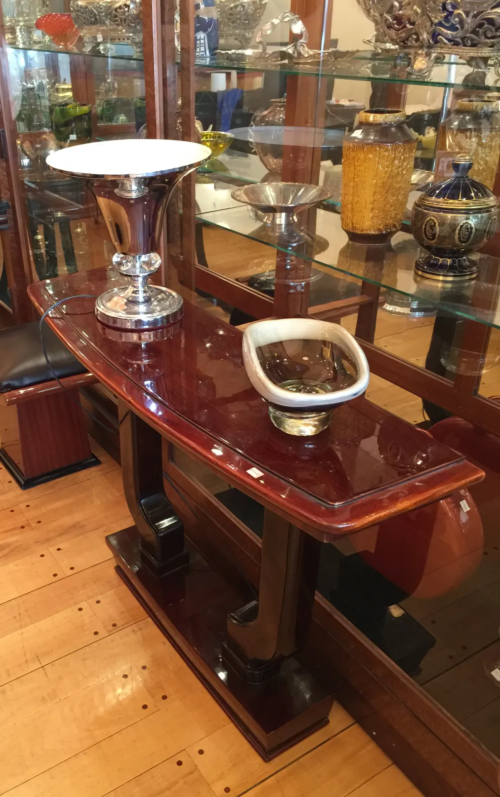 vintage decorative murano glass item with shine